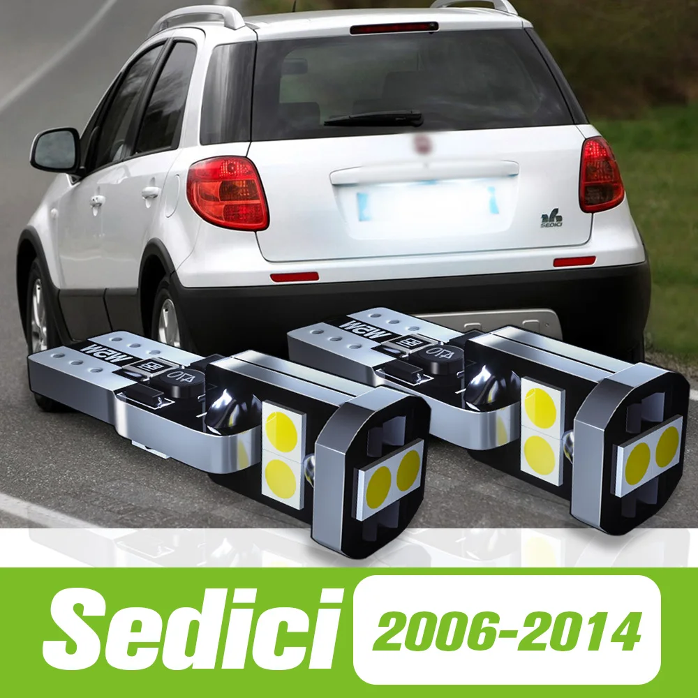 

2pcs For Fiat Sedici 2006-2014 LED License Plate Light 2007 2008 2009 2010 2011 2012 2013 Accessories