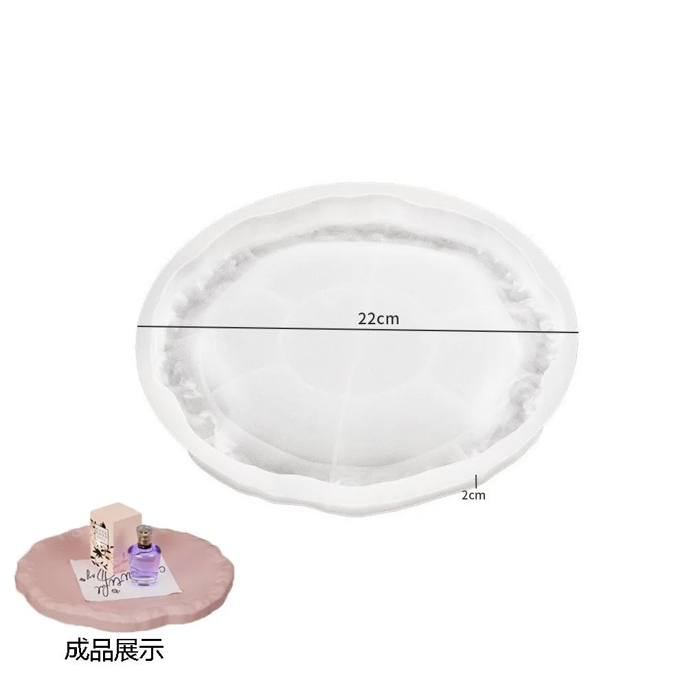 Rock Pattern Gypsum Mold Tray Irregular Pallet DIY Reusable Plaster Mold Tray Epoxy Resin Clay Silicone Concrete Silicone Mold