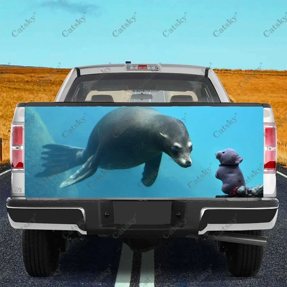 sea lion animal Car sticker rear appearance modification package suitable for Auto accessories universal decals Decoration Cover