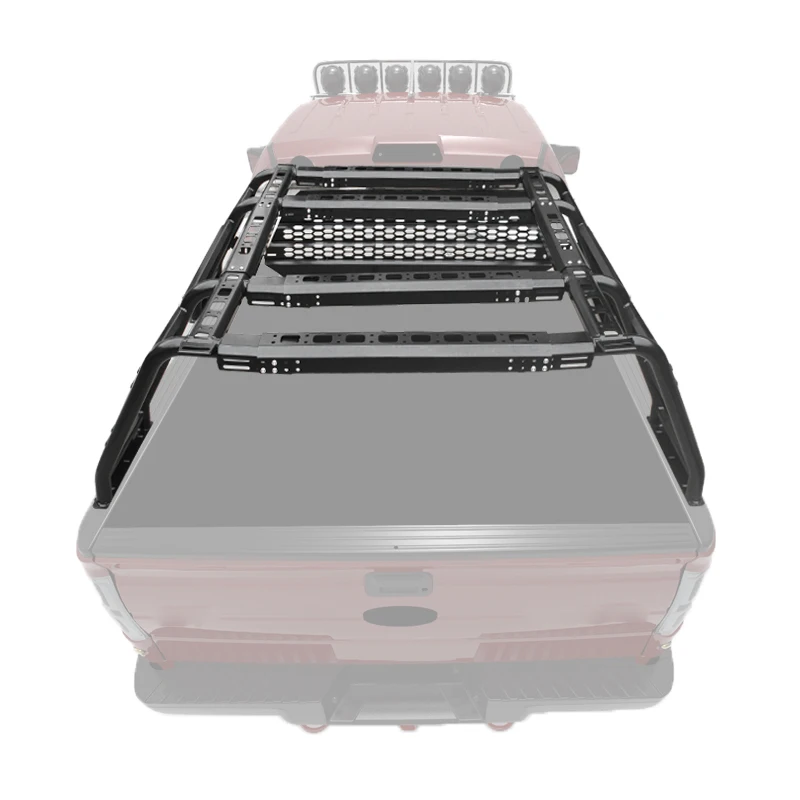 

Universal Roof Rack2022 New Design Adjustable Pick Up Trucks Roll Bar Universal Bed Ladder Rack Roof RackAluminum Alloy / Steel,