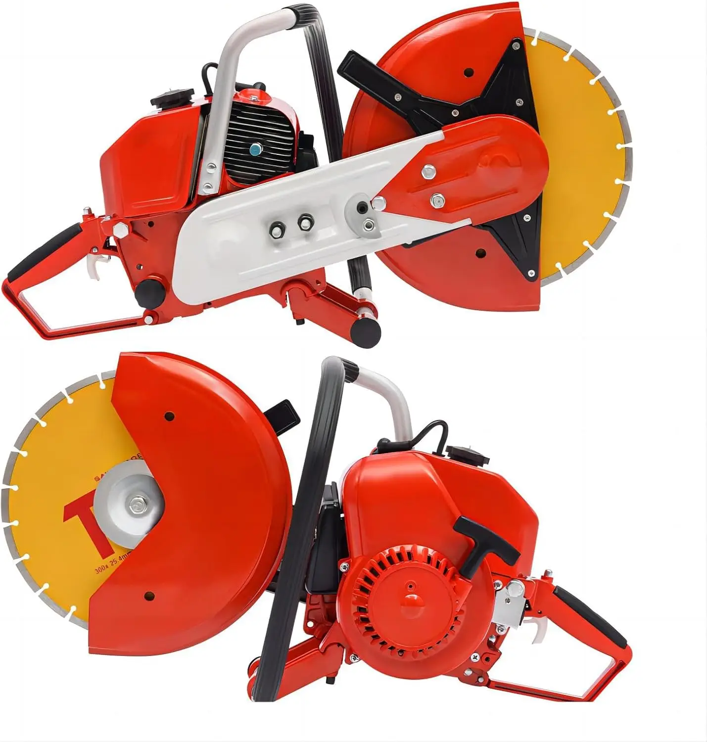 

Concrete Saw 12'' Gas Powered Concrete Cutter 78.5Cc 2-Stroke Gasoline Circular Saw Cut Off Saw For Cutting Steel Aluminum