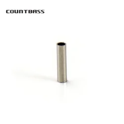 COUNTBASS 50PCS Stainless Steel Space Tube Beads Custom Spinnerbaits Buzzbaits Fishing Lures Tackle Parts Components
