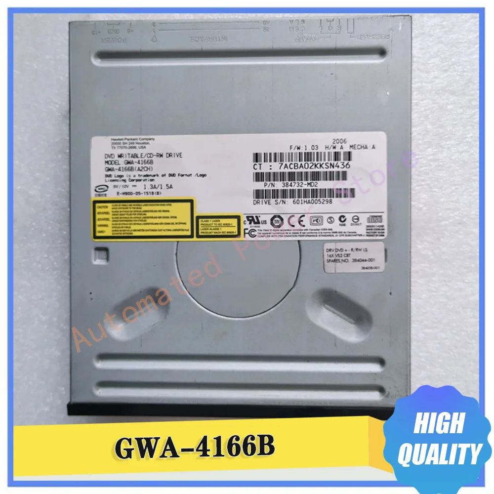 IDE Interface DVD Drive DVD WRITABLE/CD-RW DRIVE GWA-4166B