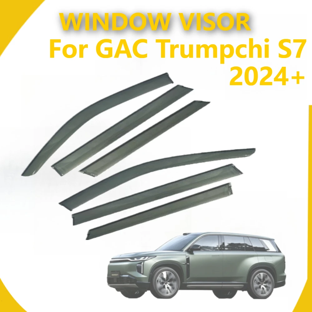 Custom Fit Wind Deflector Window Visor For GAC Trumpchi S7 2024+ No Drilling Rain Visor Side Window Shield
