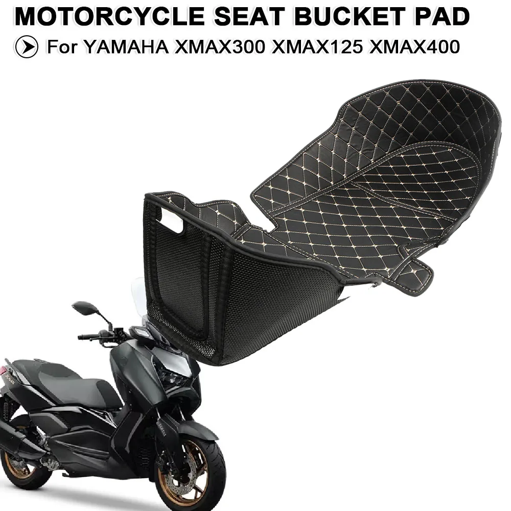 Für YAMAHA XMAX 300 2013-2024 XMAX400 XMAX 250 2017-2022 XMAX 125 Motorrad Hinten Sitz Gepäck Stamm anti-Kollision Eimer Pad