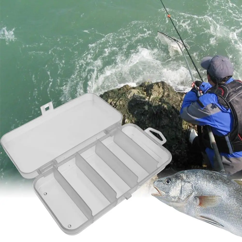 5 مقصورات صندوق معالجة الصيد حقيبة للتخزين يطير الصيد إغراء ملعقة هوك الطعم معالجة صندوق أدوات اكسسوارات الصيد