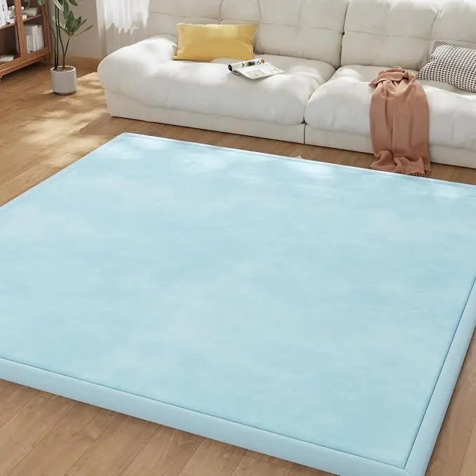 Thicken Coral Fleece Velvet Tatami Floor Mats Large Carpets Bedroom Carpet Children Climbed Playmat Home Mattresses Floor Mat