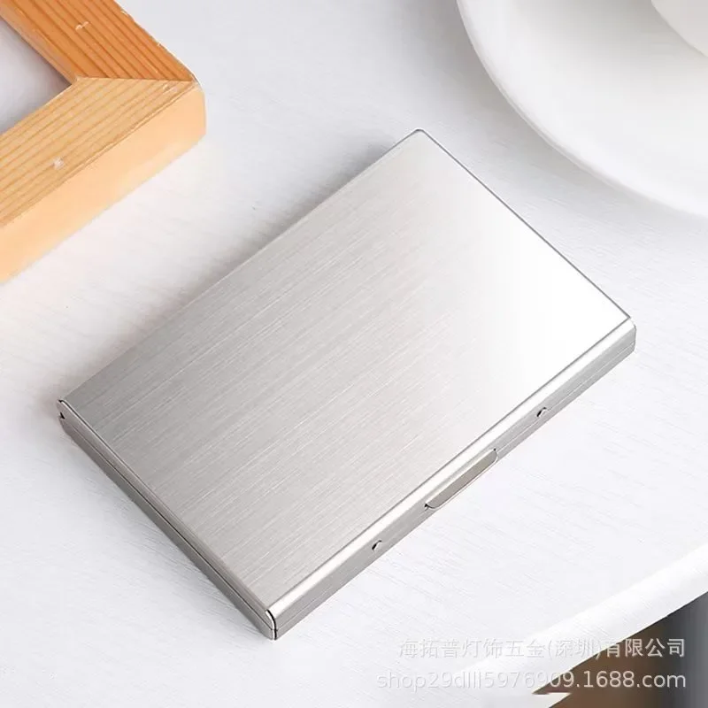 Metal Business Card Holder Men ID Credit Card Box Bank Card Case for Women Box Organizer