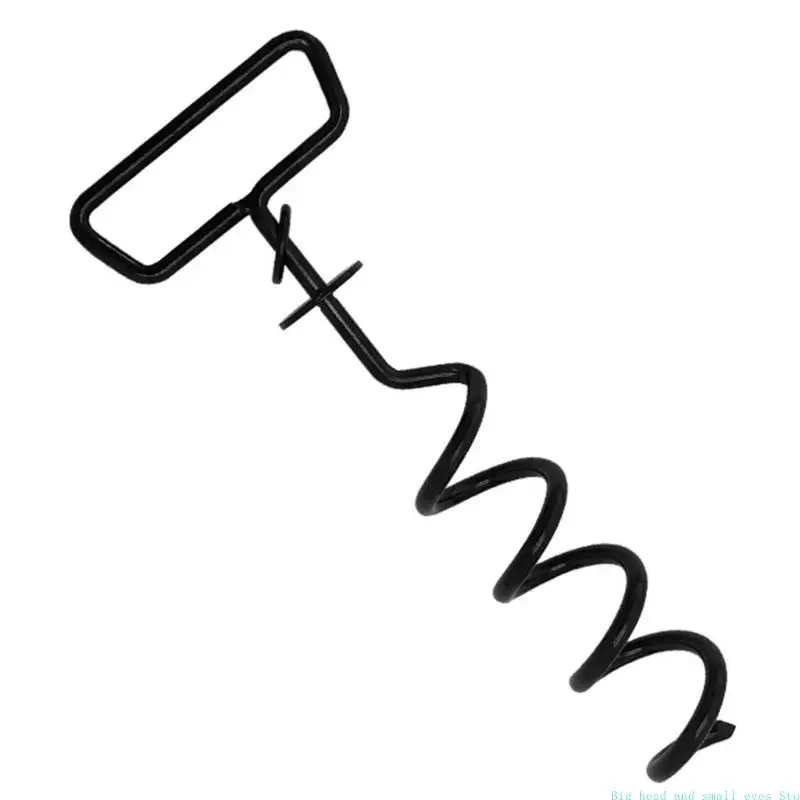 581C Heavy Duty Iron Stake Trapezoidal Thread Pet Leash Fixing Post