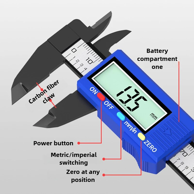 デジタルノギス 100/150 ミリメートル高精度ノギスジュエリー内径外径測定ツールポータブル測定ツール