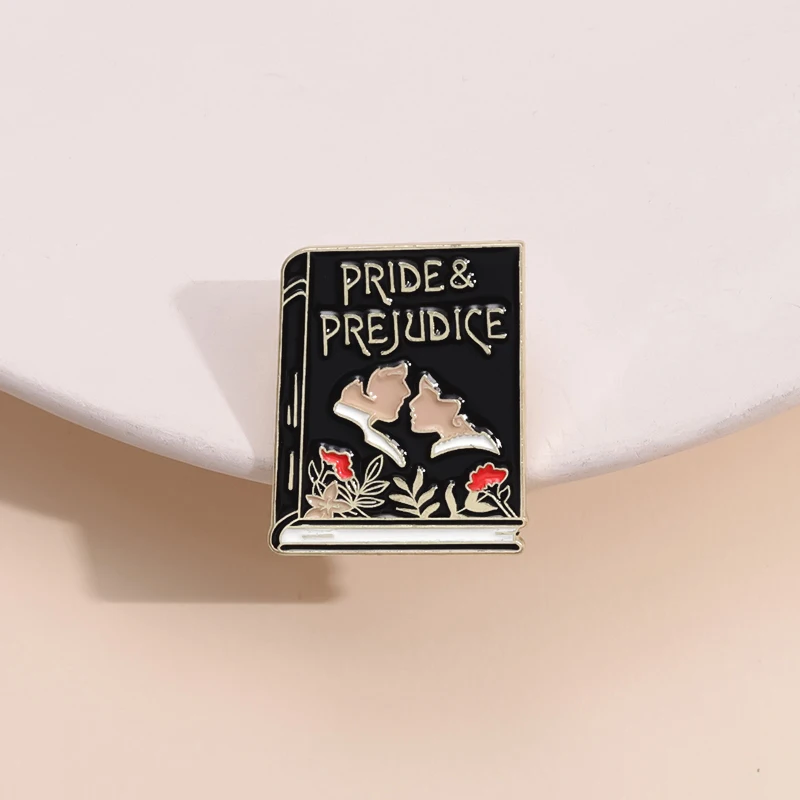 Pride & Prejudice Enamel Pins Romantic Love Story Film Plot Book Brooches Lapel Badge Creative Personlity Pin Wholesale Gift