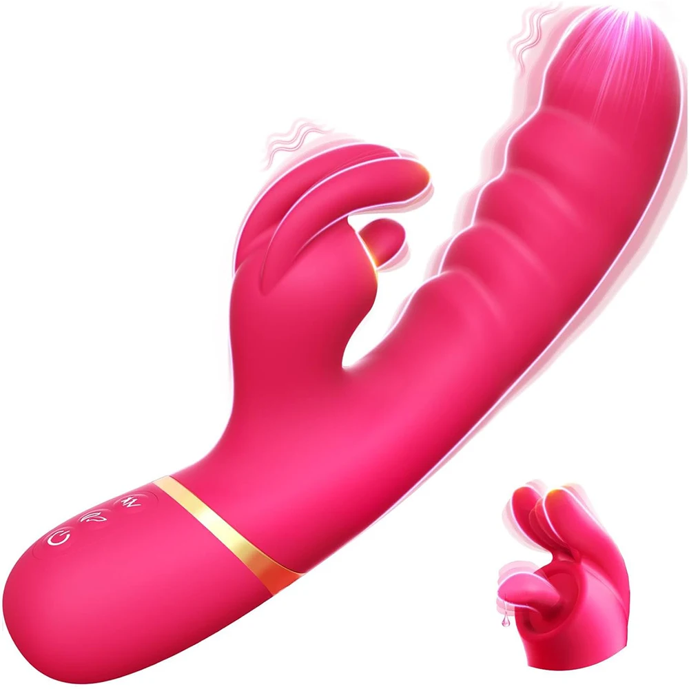 Vibrador de coelho para vagina e clitóris, vibrador para ponto G, estimulador de clitóris, masturbação feminina, produto adulto, brinquedo sexual para mulheres._voghion.com