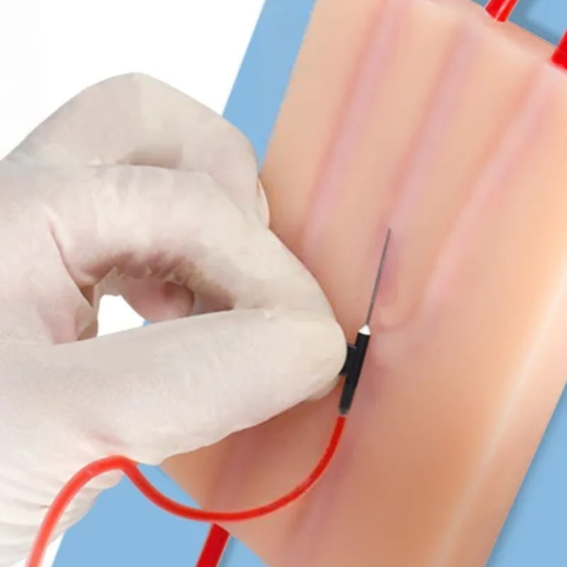 

Venipuncture Injection Practice Pad Simulation Human Skin Tear Resistant Portable For Students Nurses Suture Training Model