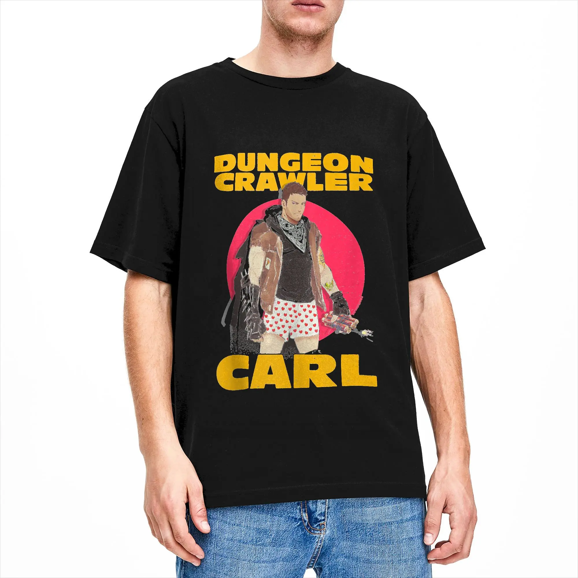 DCC Carl with Dynamite Heart Boxers Portrait RPG Books T-Shirt Summer  Harajuku T Shirts Cotton Plus Size 5XL Tees Casual Tshirt