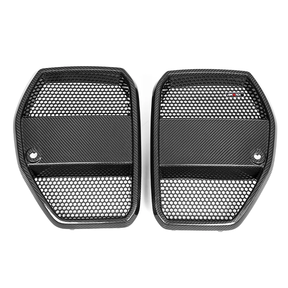 

For G80 G81 M3 G82 G83 M4 2021-2025 New Design Real Dry Carbon Fiber AX Style Hood Grill Car Front Bumper Grilles With Mesh