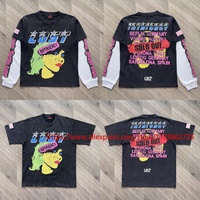 Summer Casual 100% Cotton All-match Lost Intricacy Short Sleeve T-shirt Creative Print Hot Diamond Retro Lost Intricacy T-shirt