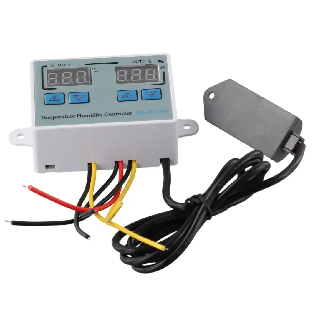 XK-W1099 Intelligent Digital Humidity Controller 12V 24V 220V For Temperature Humidity Control Switch Regulator Thermoregulator