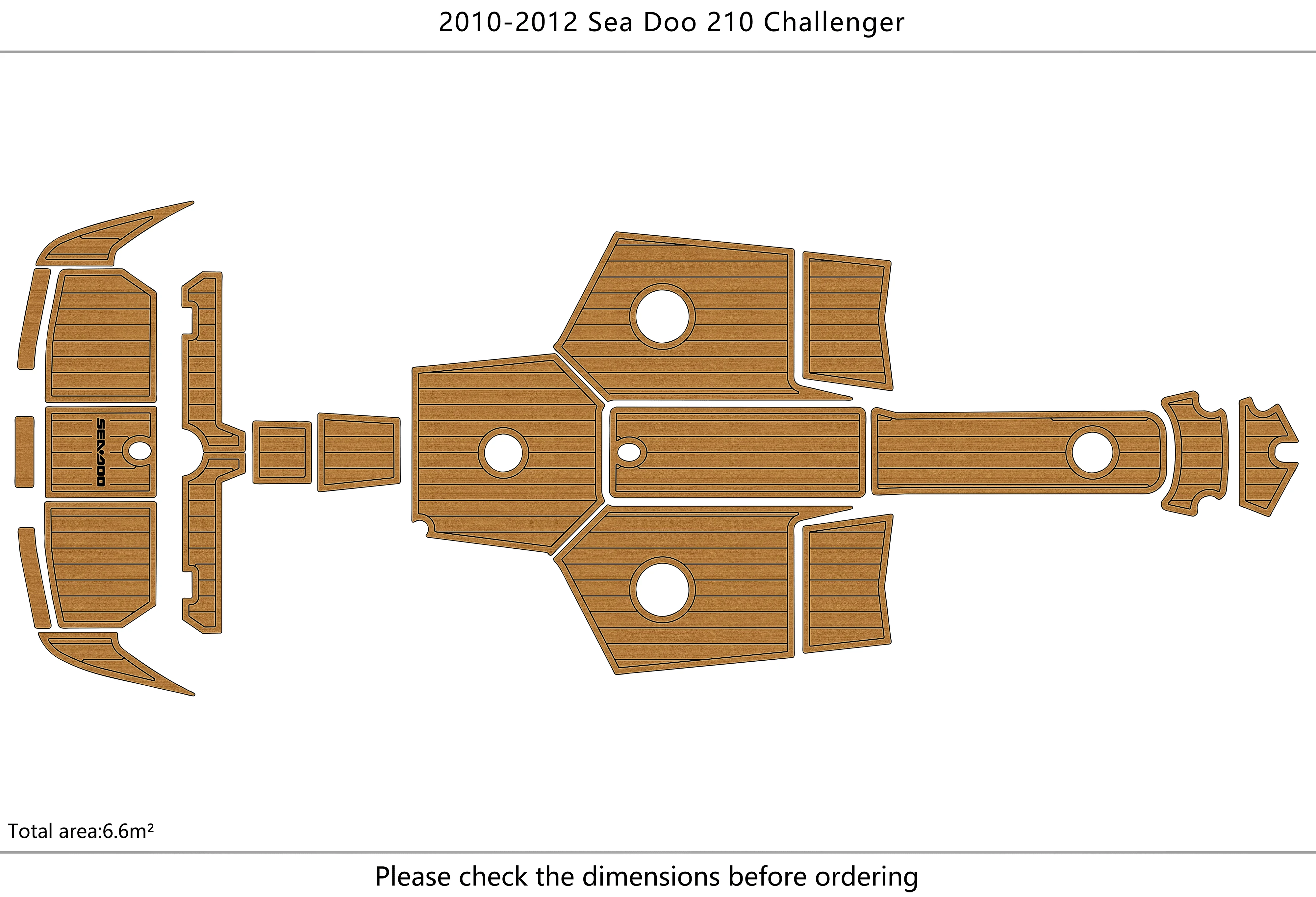 2010-2012 Sea Doo 210 Challenger 1/4