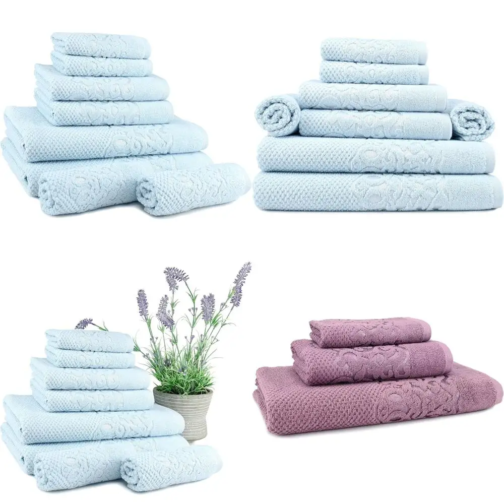 

Набор турецких хлопковых банных полотенец премиум-класса — полотенца из 8 предметов, мочалки, полотенца для рук, толстые и мягкие, высокая впитываемость, большие полотенца S