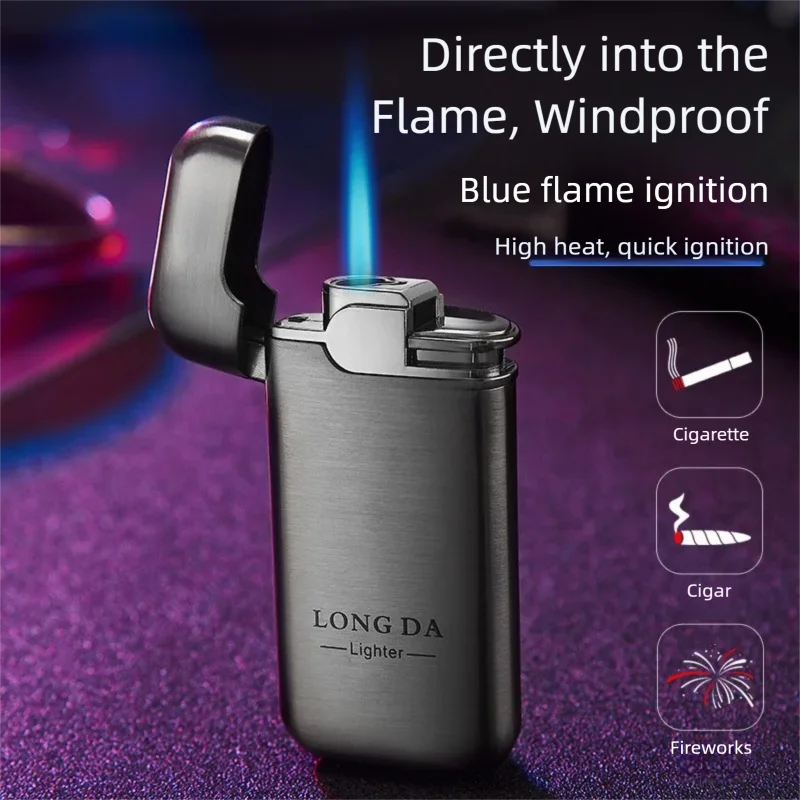 

WK-239, стильный, металлический, креативный, простой, ветрозащитный, ультратонкий, надувной, коллекционный, для подарка, зажигалка