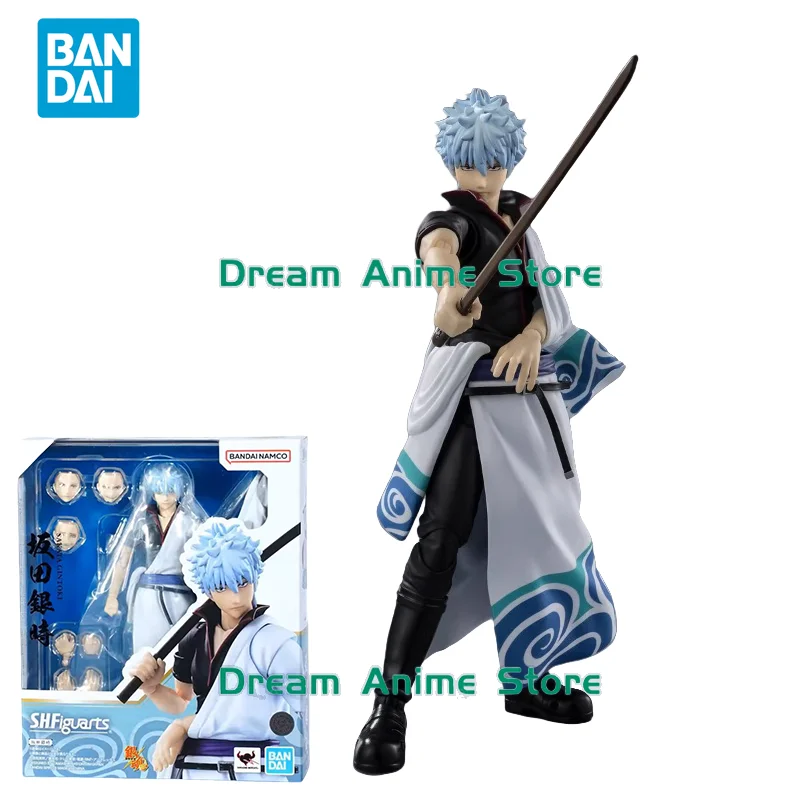 

Bandai Original Gintama Anime Model SHFiguarts Sakata Gintoki Action Figure Toys Collectible Ornaments Gifts for Children