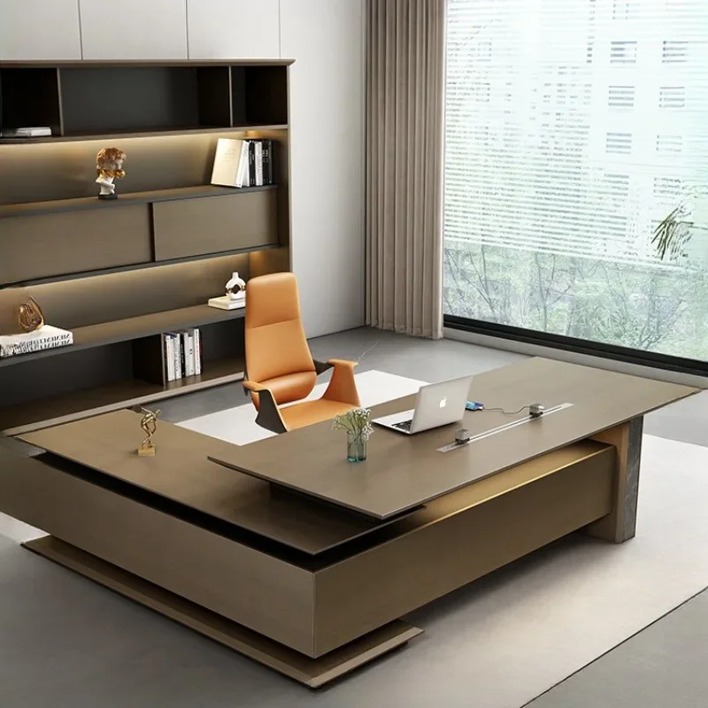 

Премиум-модель: стол руководителя, простой современный президентский стол, офисная мебель, легкая роскошь, для менеджера, большой класс, для супервайзера