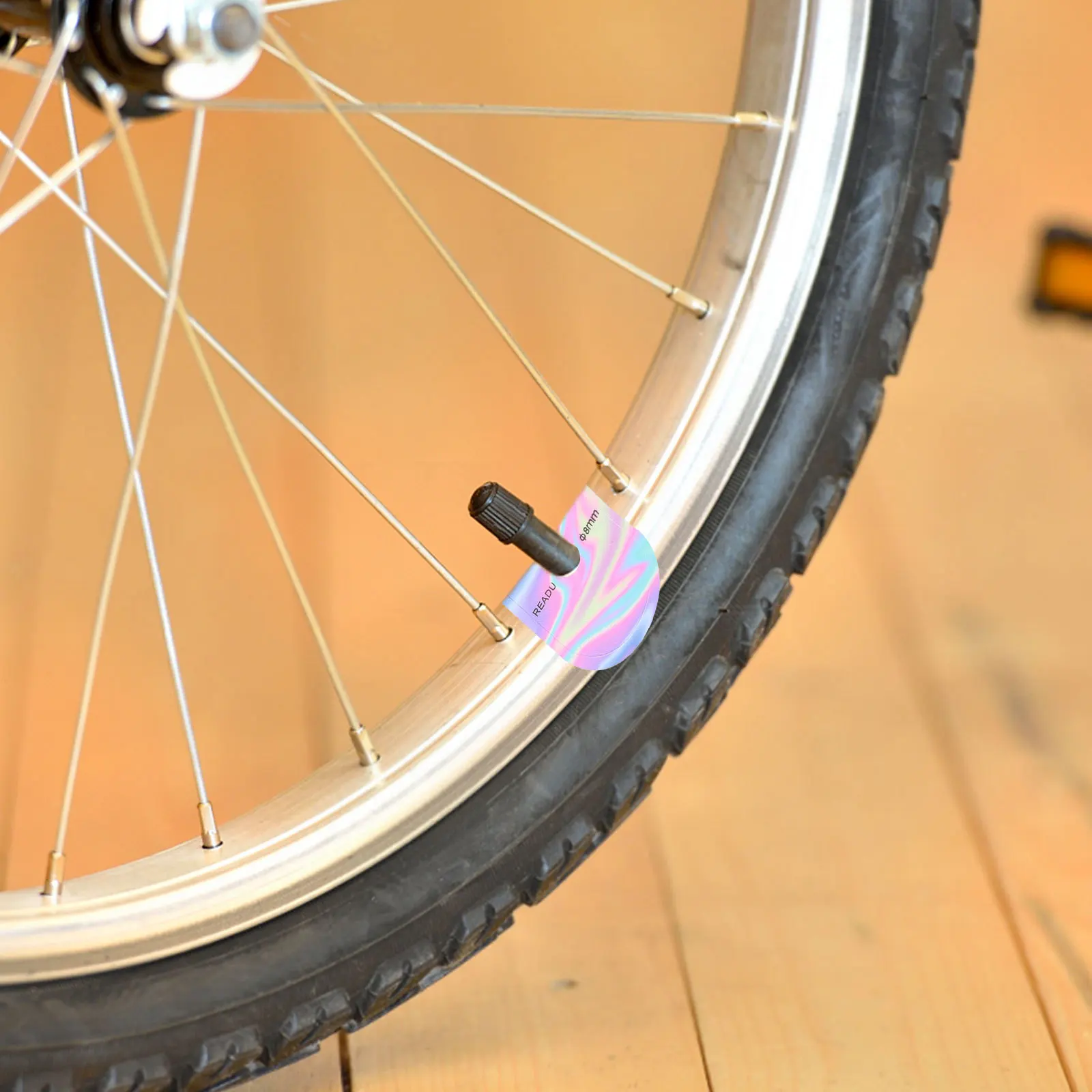 Bike Air Nozzle Sticker Pvc Waterdicht Stofdicht Ventiel Pad Voor Mountainbike Band Buis Pakking Velg Accessoire