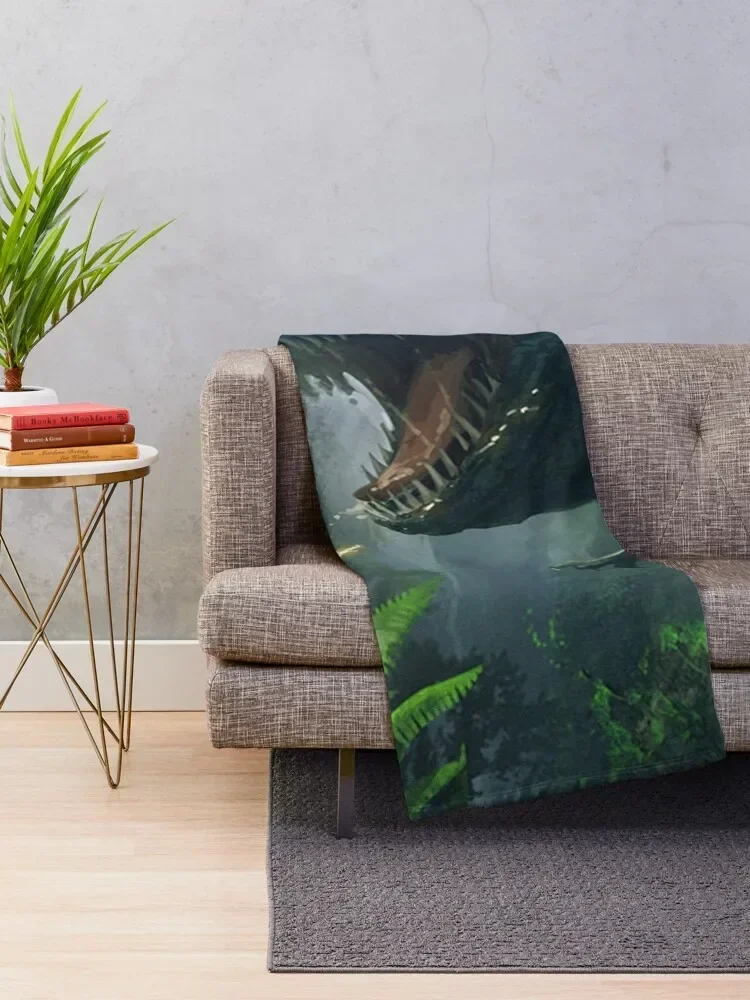 ARK: ENDURE DINO ATTACK T-REX ENDURE Throw Blanket Luxury Designer wednesday Large Blankets