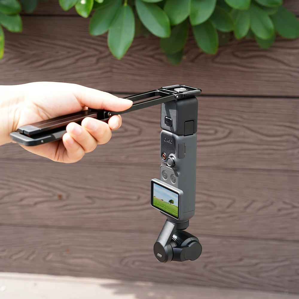 BRDRC Magnetisches Schnellwechsel-Stativ für DJI Pocket 4P/4/3/Insta360 Luna Ultra Faltbares Metall-Fotografie-Stativ mit Verstecktem Haken – Detail 15