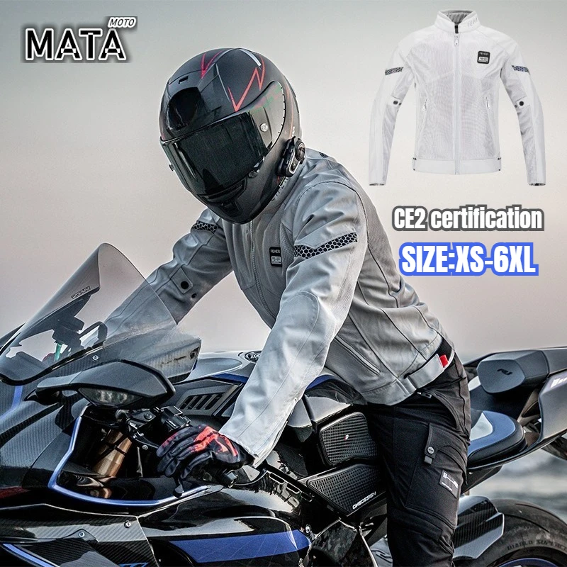 Cycling Gear Jacket - Jaket Motor Musim Panas Pelindung Jaring