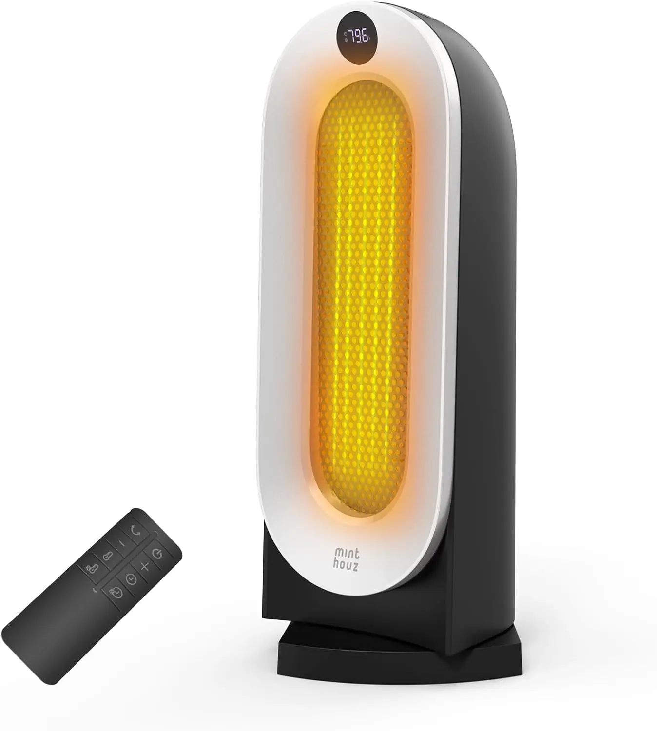 

Space Heater, 1500W Electric Portable Heaters for Indoor Use with Thermostat, Fast Heating, 70° Oscillating, 3 Heat Settings