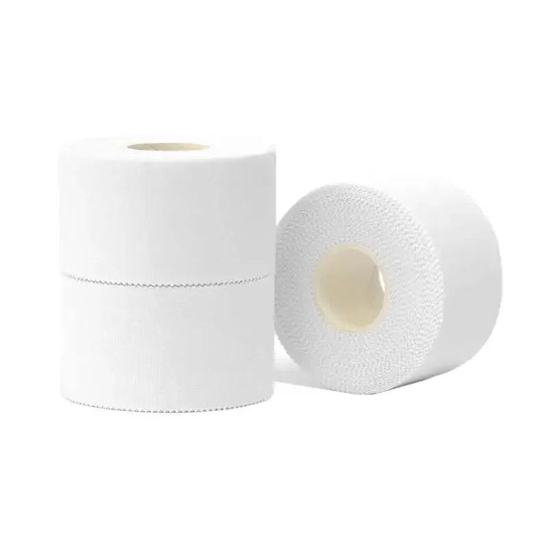 12-24 Rolls Athletic Sports Protection Tape Brace Bandage Easy To Tear for Athletes Trainers Finger Ankle Wrist Wrap White