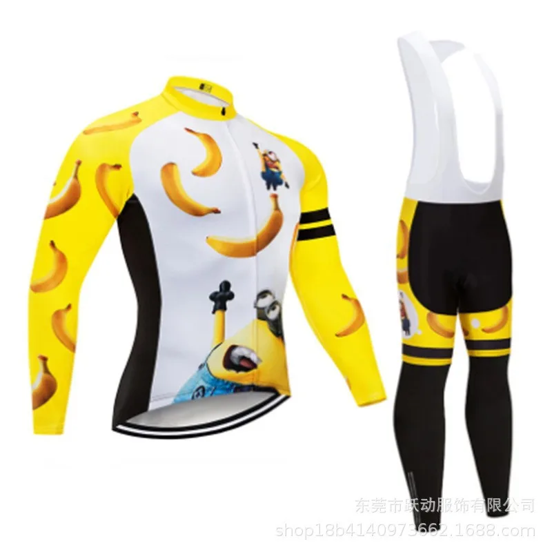 

Cycling Sets Wear Set Long Suit Men Bicycle Jersey Bib Shorts Distance Man Sleeve Breathable Clothes Men's Uniform Summer Mens