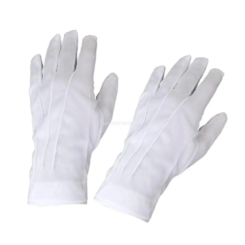 White Gloves Formal Uniform Gloves for Boys Girls Art Show Party Cotton Gloves Dropship