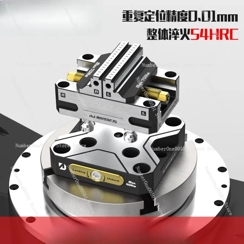 

Self Centering Vise For Zero Point Quick Change Fixture 4th Axis Bridge Plate Concentric Vise 3 Jaw Chuck Holder AXIS5 AIX5