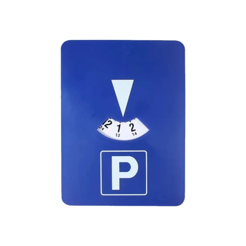 H7BD Digital Car Parking Disc Timer Electronic Clock Card Plastic Disc Parking Sign