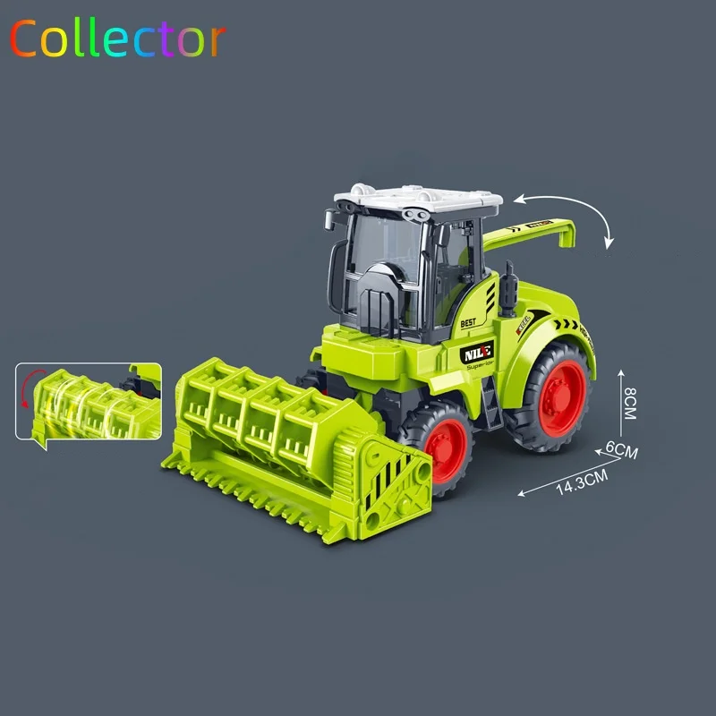 Children's Toy Boy Farmer's Car Lawn Mower Tractor Toy Car Model Simulation