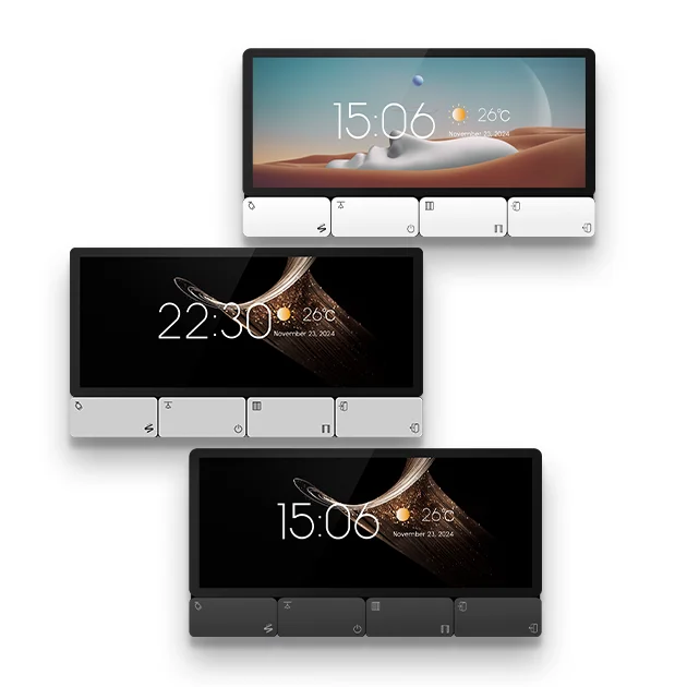 

2025 New Style Tuya WIFI 6.2 Inch Smart Life Touch Screen Control Panel Built-in Zigbee Gateway Smart Home Product