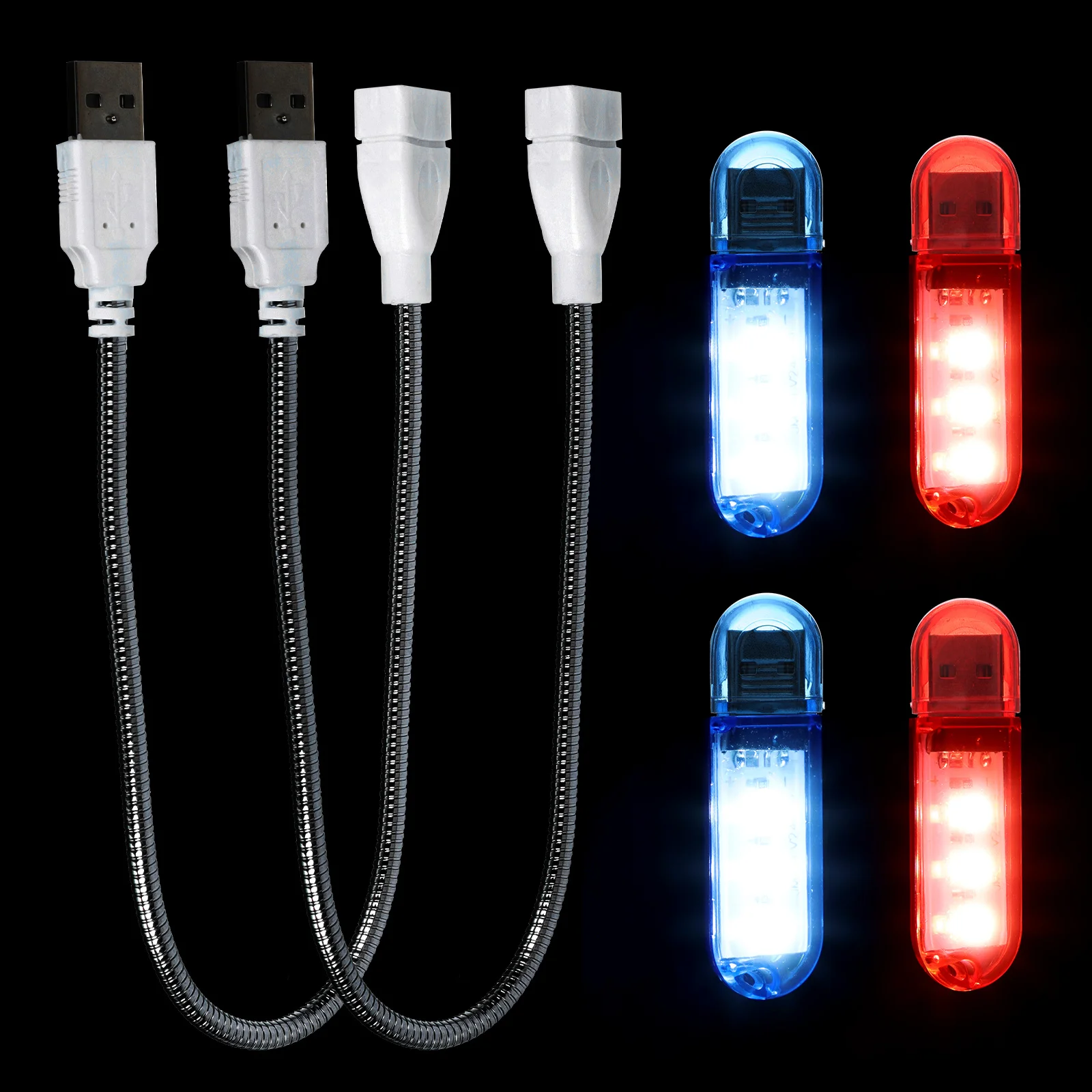 1Set USB Night Light Portable Mini U Disk Style Keyboard Lamp for Laptop Computer Bedside Atmosphere Light Portable Night Lamp