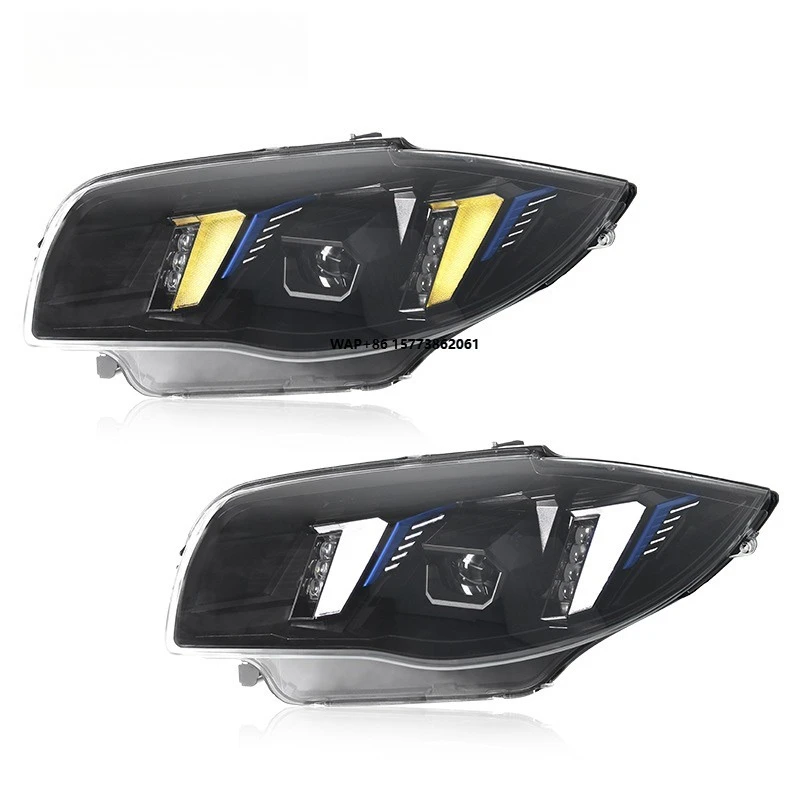

1 Unit for 04-11 1 Series E87 Headlight Assembly Modification Fang Style Dual Color LED Daytime Running Light Lens Light