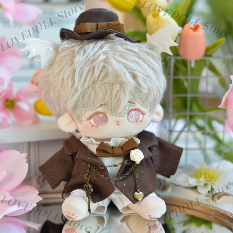 

Красивая одежда для кукол для мальчиков, шляпа, рубашка, пальто, короткое пальто для куклы 20/25 см, одежда для тела без атрибутов, костюм CP Original