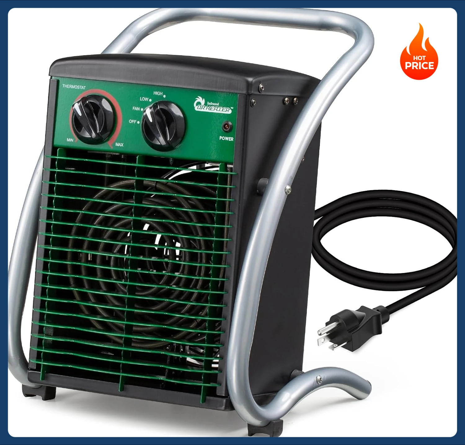

[Limited Time Offer!]DR218-3000W Greenhouse Garage Workshop Infrared Heater, 3000-watt
