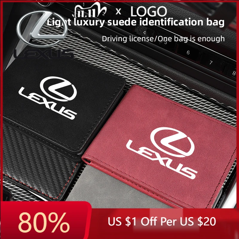

2026 Hot Interior Stickers Car Styling Driver License Bag Wallet ID Card Storage For Lexus GX460 GX RX450h IS250 IS300h NX300h R