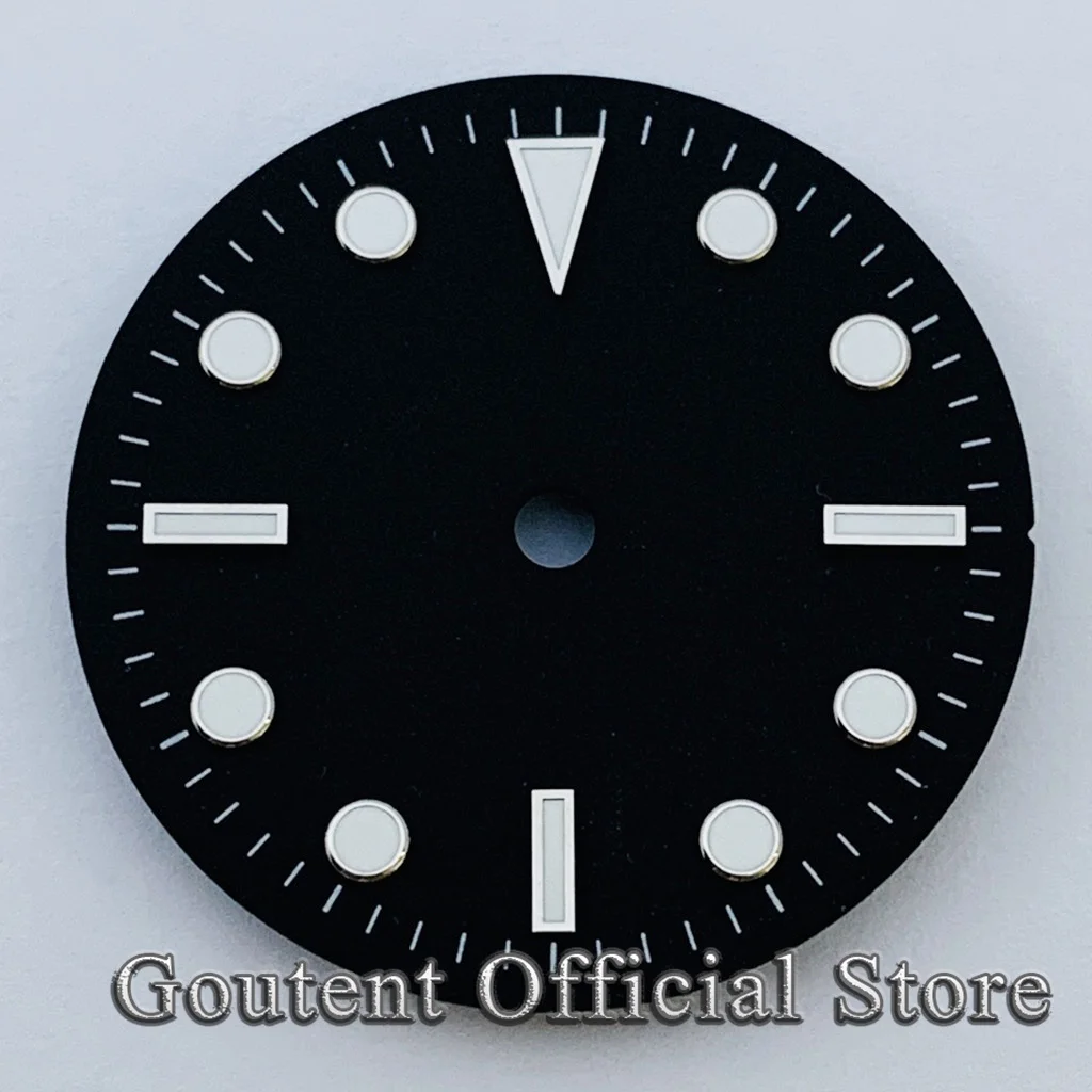 

Goutent 29mm Luminous Black​ Fit NH35 NH36 ETA 2836 2824 PT5000 DG2813 3804 Miyota 8215 821A Automatic Movement