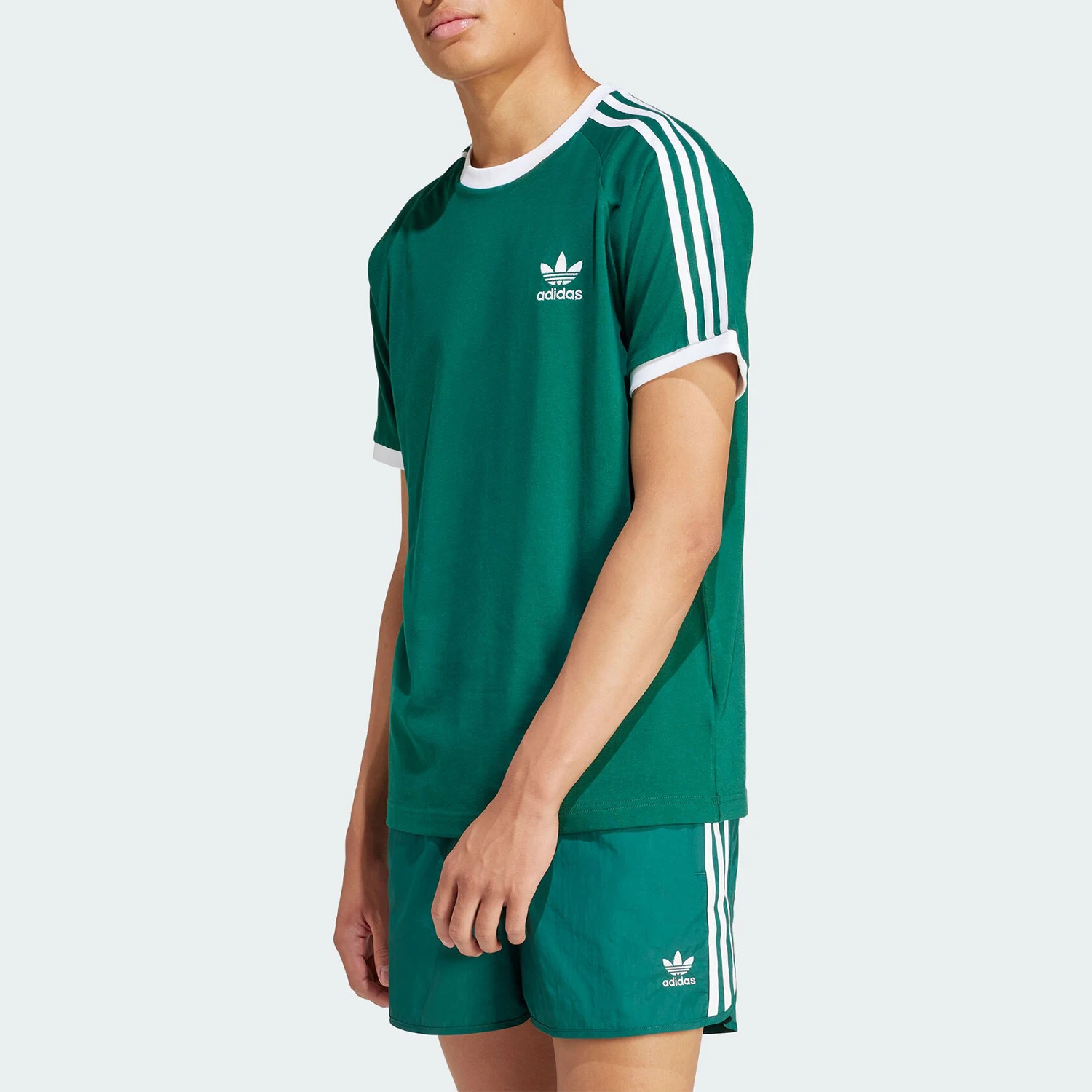 Adidas Official Three Stripes Men's Retro Sports Slim Fit Classic Short Sleeve IM9387