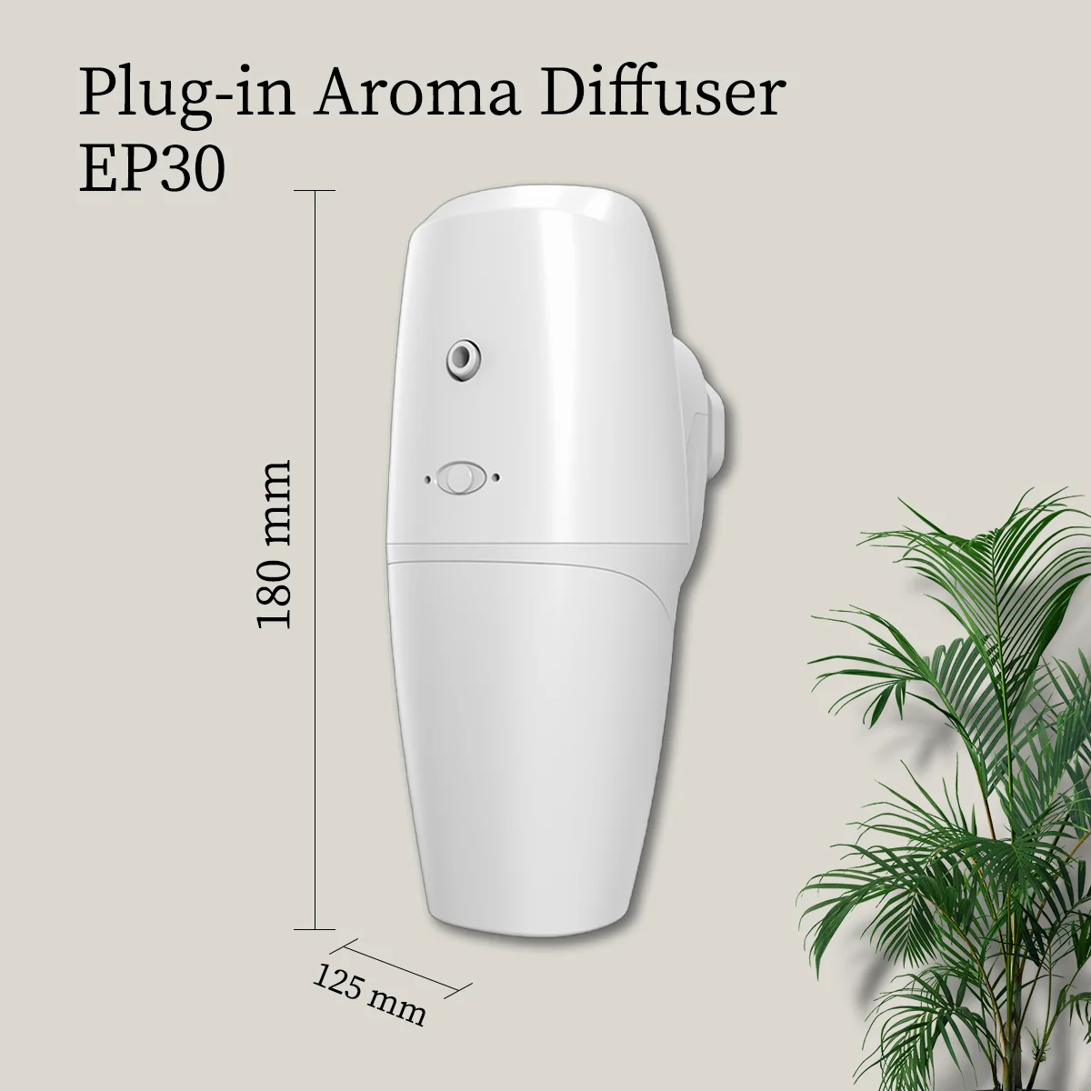 Portable Home Aromatherapy Scent Machine Electric Waterless Diffuser with Wet/Dry Installation Canister Wall Plug for Hotel Use
