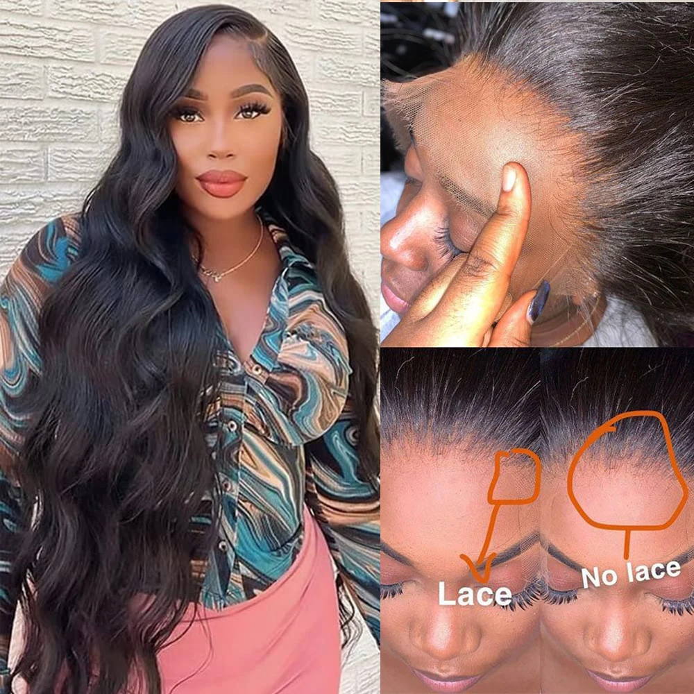 

Swiss Lace Frontal Wig 13x4 Body Wave Lace Frontal Wig Pre Plucked Human Hair Wigs With Baby Hair Bleach Knots Hair For Woman