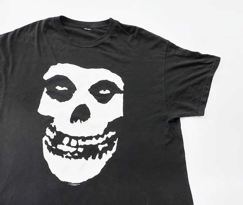 Vintage 2001 Misfits Crimson Ghost Fiend Skull T Shirt (W 25 x L 30.5)