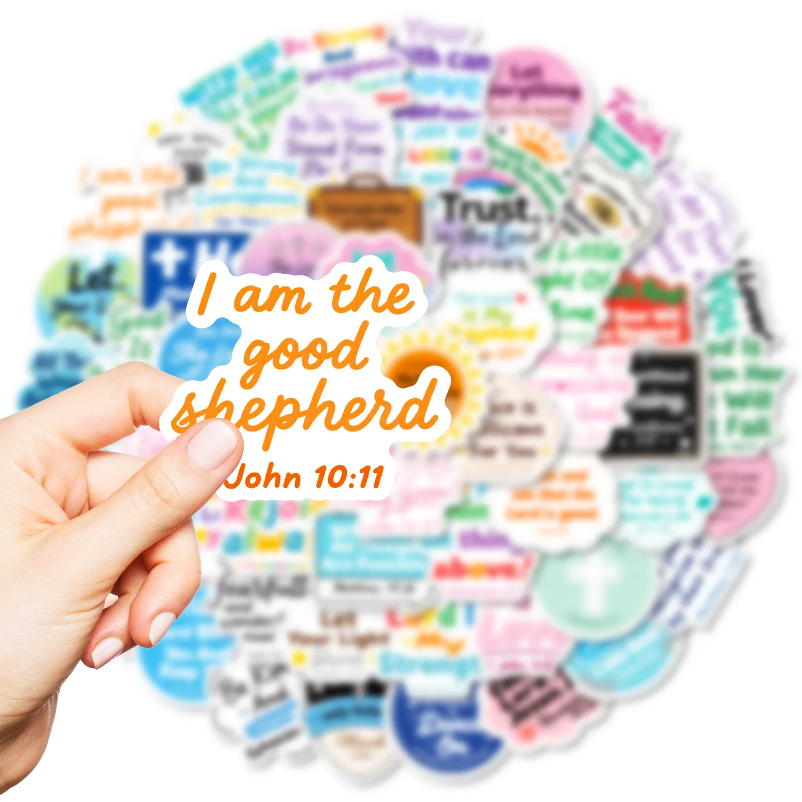 

56PCS New Inspirational English Learning Slogans Sticker Waterproof Decal Fun Creative Personality DIY Suitcase Laptop Guitar