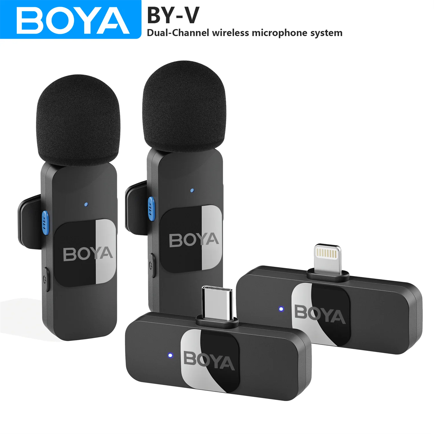 Беспроводной микрофон BOYA BY-V с AliExpress